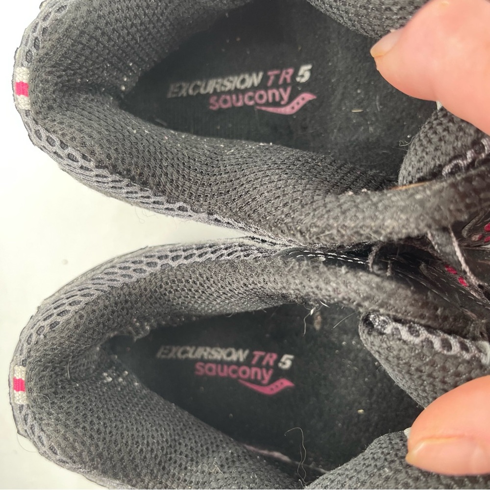 Saucony Women’s Excursion TR 8 -SZ 7.5- Black Pink Running Shoes Sneakers - Picture 10 of 14